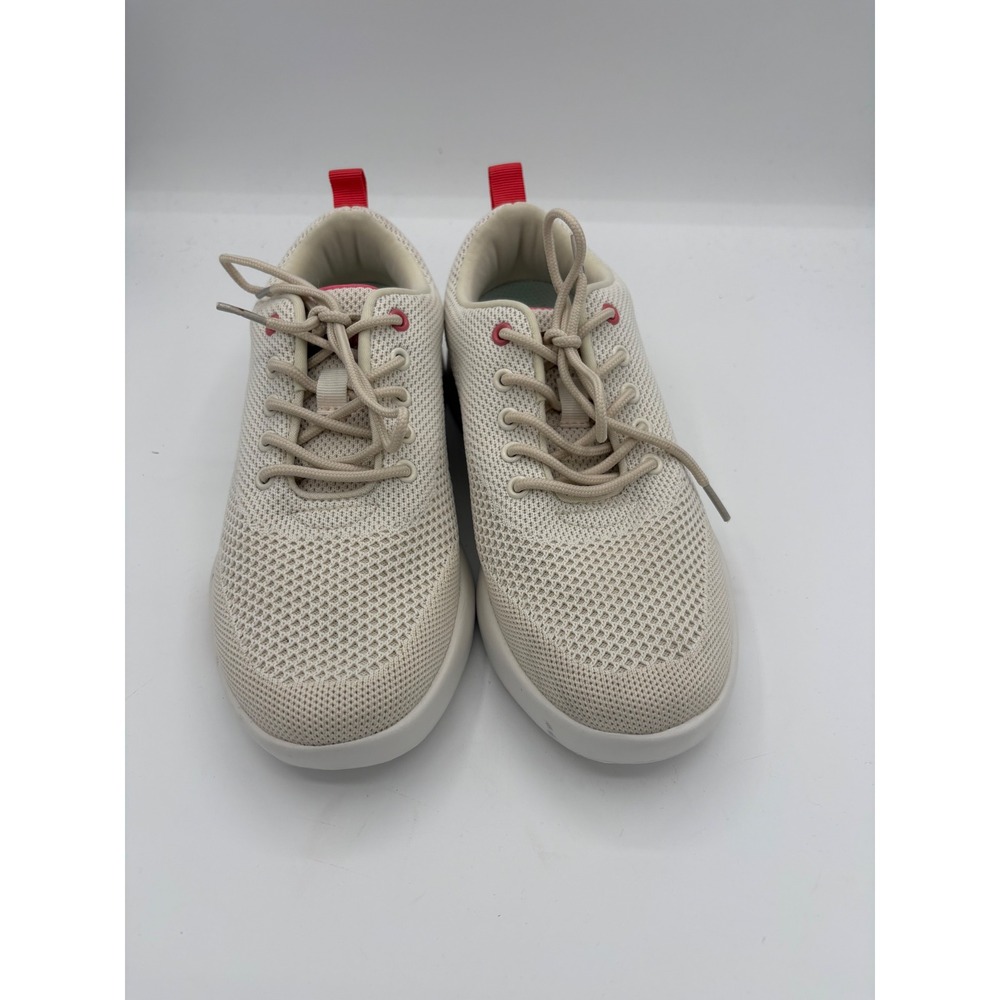 OrthoComfoot Womens Walking Shoes Beige Knit Pink Brown Sneakers ZGBX14G EU 38
